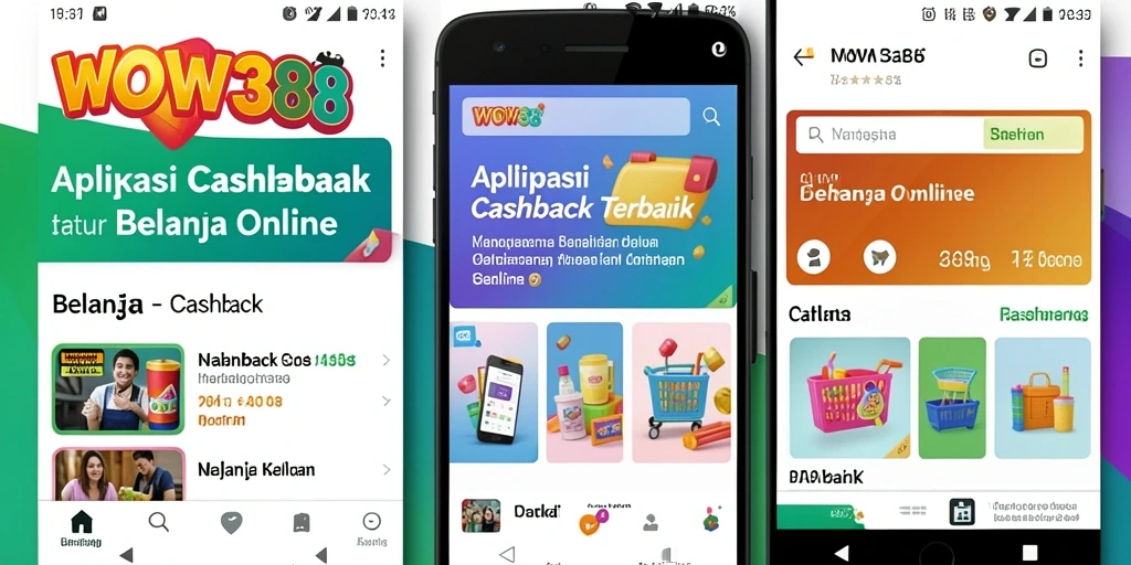 Tampilan antarmuka WOW388 untuk Cashback yang menarik dan informatif.