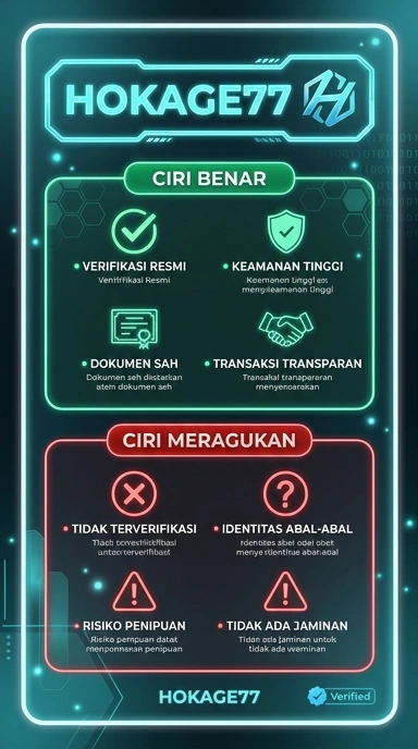 Tampilan kanal resmi hokage77